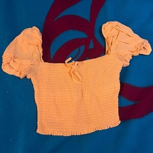 wilfred puff sleeve crop top